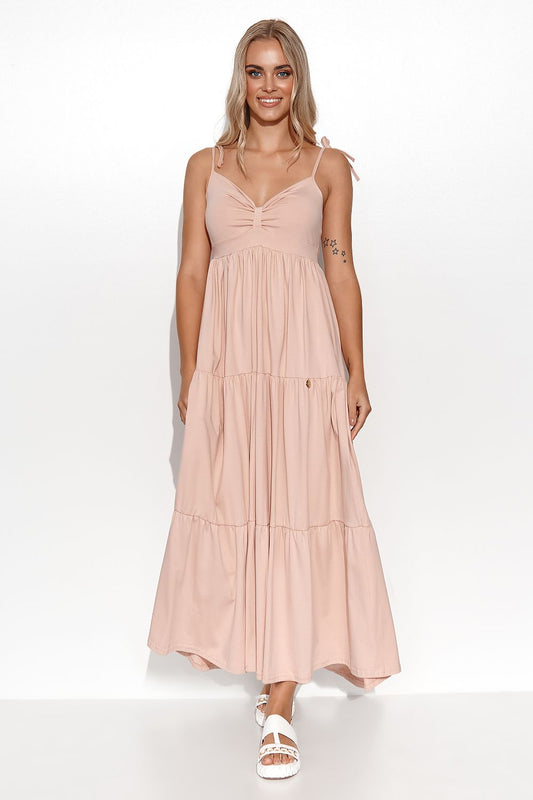  Dieninė suknelė model 180629 Makadamia 